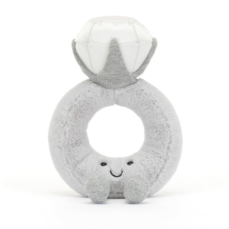 Jellycat Amuseables Diamond Ring Stuffed Toy, 8 inches - Wedding Ring Plush - Engagement and Wedding Gift - Image 5