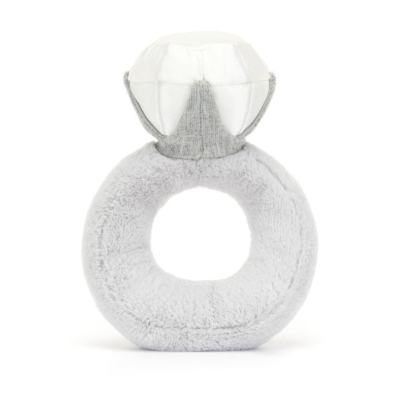 Jellycat Amuseables Diamond Ring Stuffed Toy, 8 inches - Wedding Ring Plush - Engagement and Wedding Gift - Image 3