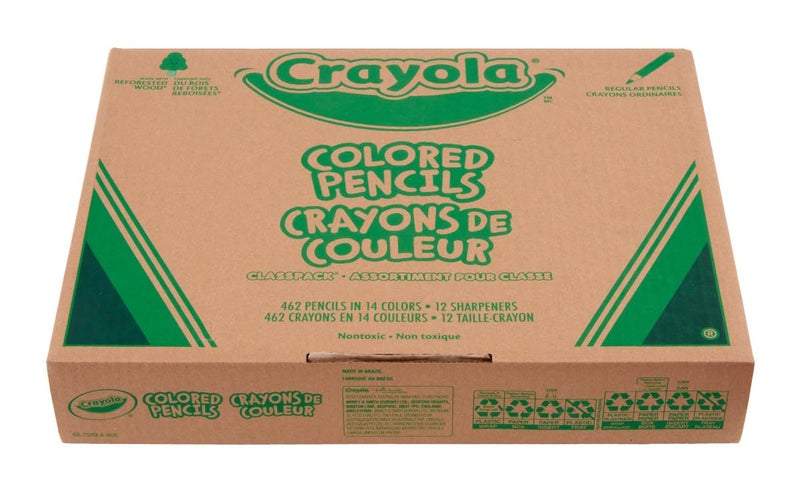 Crayola Colored Pencil Classpack (462ct), Bulk Colored Pencils, 14 Assorted Colors, School Supplies for Teachers, Ages 3+ - Image 5