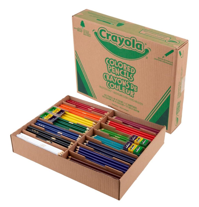 Crayola Colored Pencil Classpack (462ct), Bulk Colored Pencils, 14 Assorted Colors, School Supplies for Teachers, Ages 3+ - Image 3