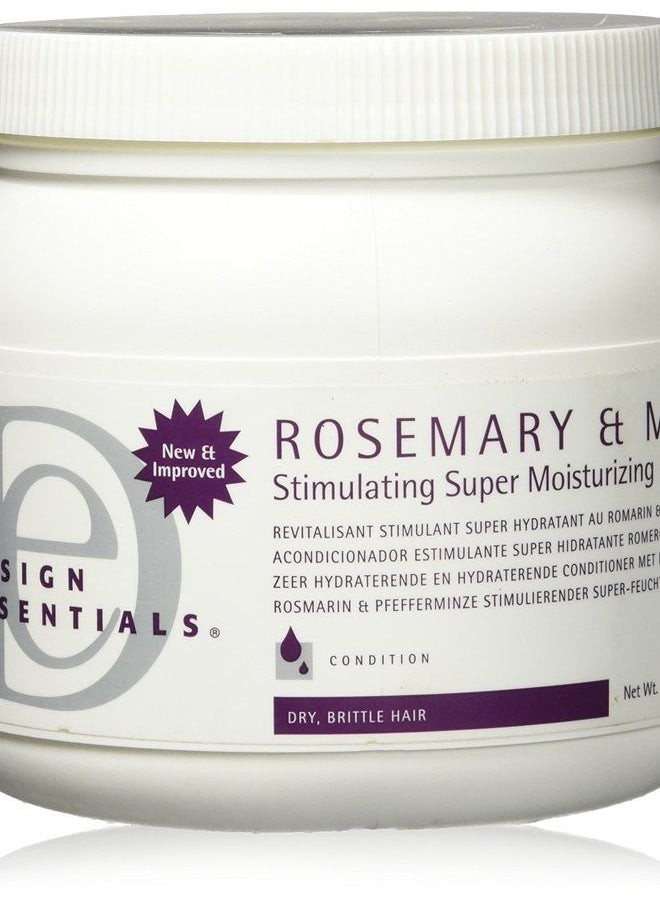 Design Essentials Rosemary & Mint Stimulating Super Moisturizing Conditioner, 32 Ounce Container,900 ml 