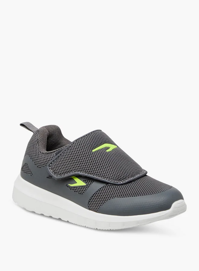 داش Textured Sports Shoes with Hook and Loop Closure