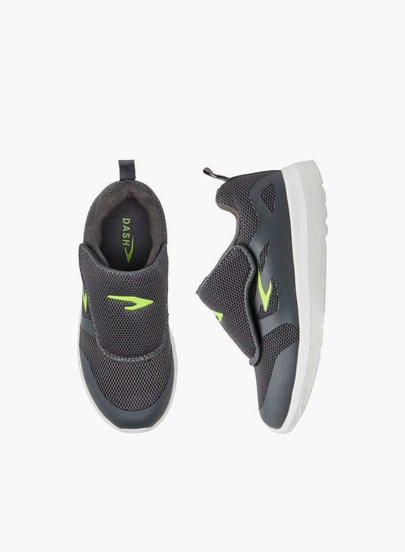 Dash Textured Sports Shoes with Hook and Loop Closure - Image 3