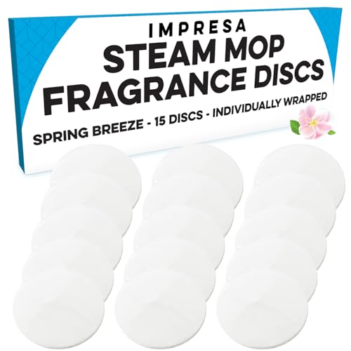 IMPRESA Steam Mop Fragrance Discs - Compatible with Bissell PowerFresh & Symphony Models 1940, 1806, 1132-15-Pack Scented Discs - Spring Breeze Scent - Image 1