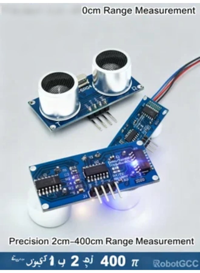 robotgcc HC-SR04 Ultrasonic Sensor Distance Measuring Module for Arduino, Ultrasonic Range Finder 2cm–400cm, 40kHz Obstacle Avoidance Sensor, Smart Robot Car Distance Detector, DIY Robotics STEM Electronics Component - Image 5