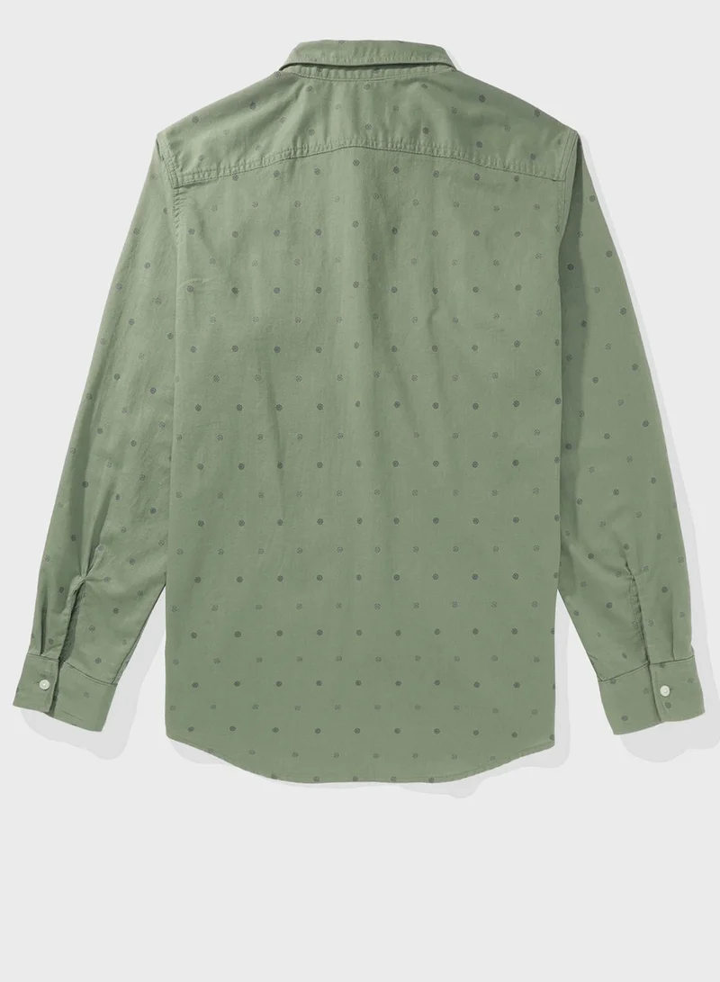 American Eagle Printed Slim Fit Shirt