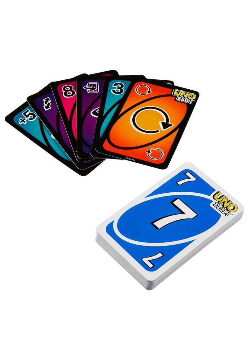 Mattel Games UNO FLIP! Family Card with 112 Cards in a Sturdy Storage Tin, Makes a Great Gift for 7 Year Olds