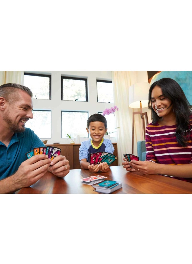 Mattel Games UNO FLIP! Family Card with 112 Cards in a Sturdy Storage Tin, Makes a Great Gift for 7 Year Olds
