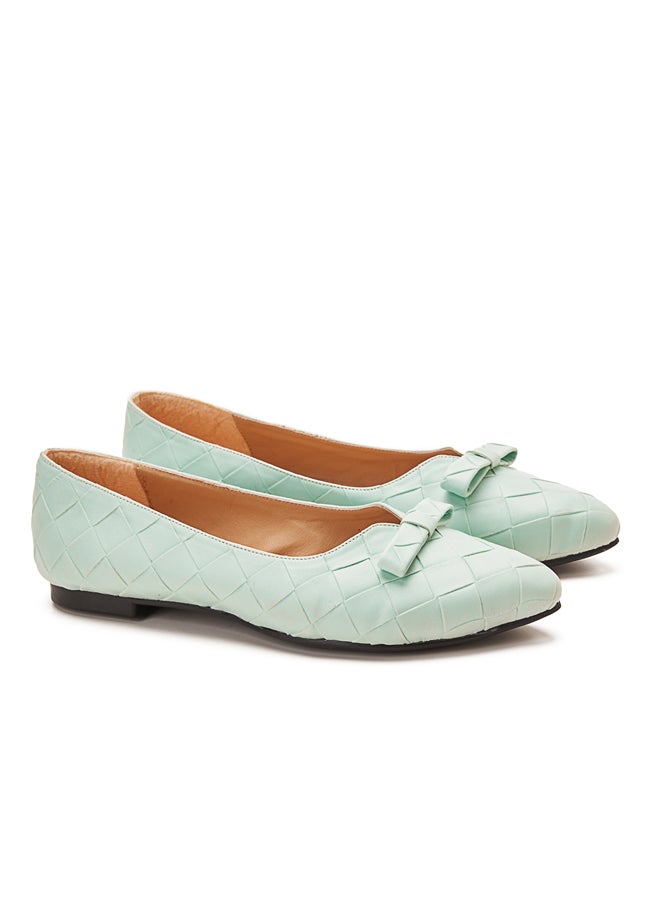 Quilted Bow Ballerinas