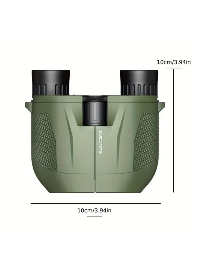 Green HD 10x25 Compact Binoculars For Bird Watching Hiking And Travel - Image 3
