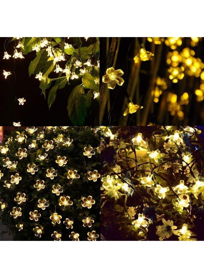 fizzytech فزيتيك ضوء سلسلة LED على شكل زهرة الجنية 25 LED بطول 4 متر زينة منزلية لعيد الديوالي ضوء بلاستيكي للحفلات أعياد الميلاد عيد الديوالي عيد الميلاد، زينة منزلية - ذهبي - Image 3