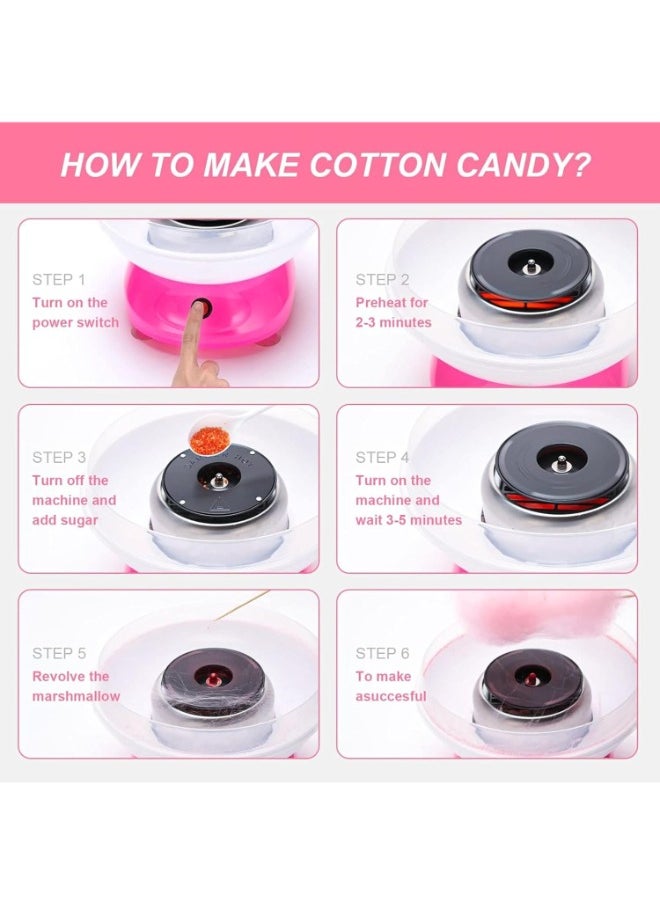 TOY GARDEN 500W Cotton Candy Machine – Portable Candy Floss Maker for Kids & Adults – Works with Sugar-Free & Hard Candy – Birthday & Holiday Gift  - Image 5