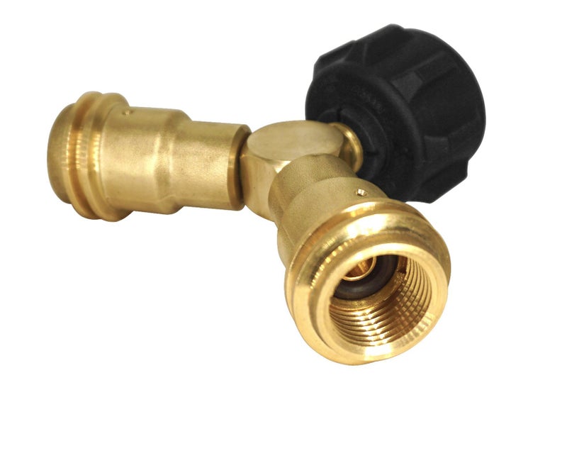 DOZYANT Propane Splitter, 2 Way LP Gas Adapter Tee Connector for 20lb Propane Tank Cylinder, Work with BBQ Grills, Camping Stoves, Gas Burners, Heater - Image 3