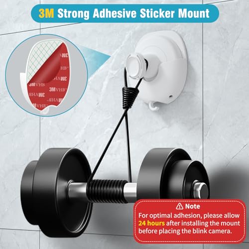 sibada 3 Pack Blink Camera No Drill No Screws Wall Mount Bracket for Blink Outdoor 4/Outdoor 2K+/Mini 2/Mini 2K+ Indoor Cameras, Strong Adhesive Mount, Damage-Free, Easy to Install - Image 3