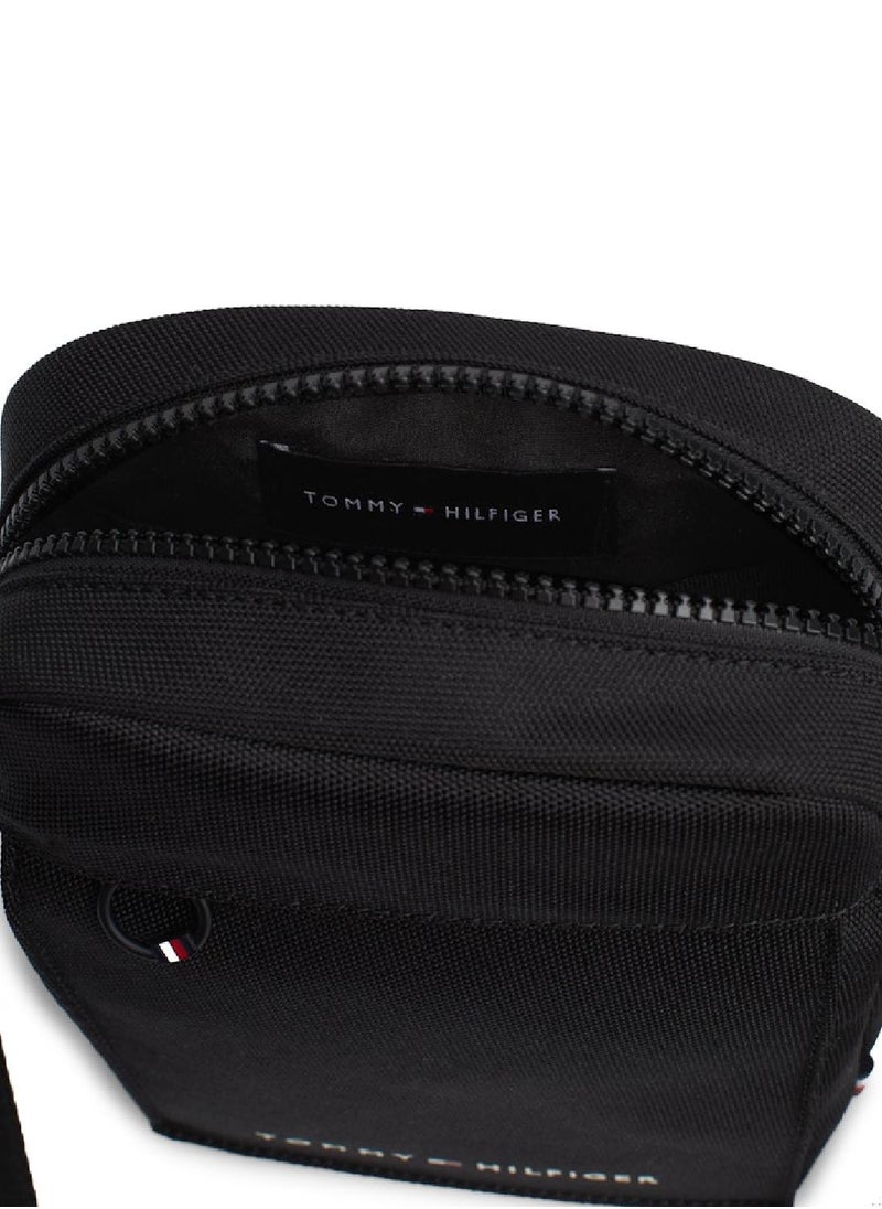 TOMMY HILFIGER - Men's Th Mini Reporter Bag - Recycled Polyester, Black - Image 1