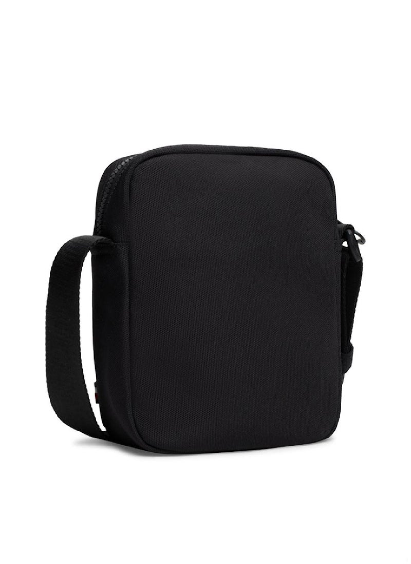 TOMMY HILFIGER - Men's Th Mini Reporter Bag - Recycled Polyester, Black - Image 1