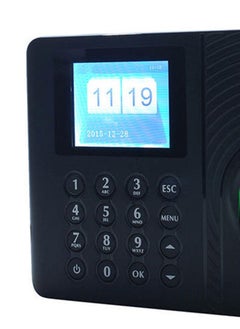 NIBEMINENT Intelligent Biometric Fingerprint Attendance Machine Black  - Image 2