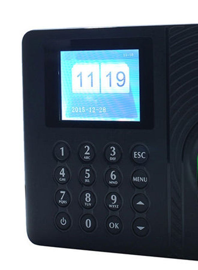 NIBEMINENT Intelligent Biometric Fingerprint Attendance Machine Black  - Image 2
