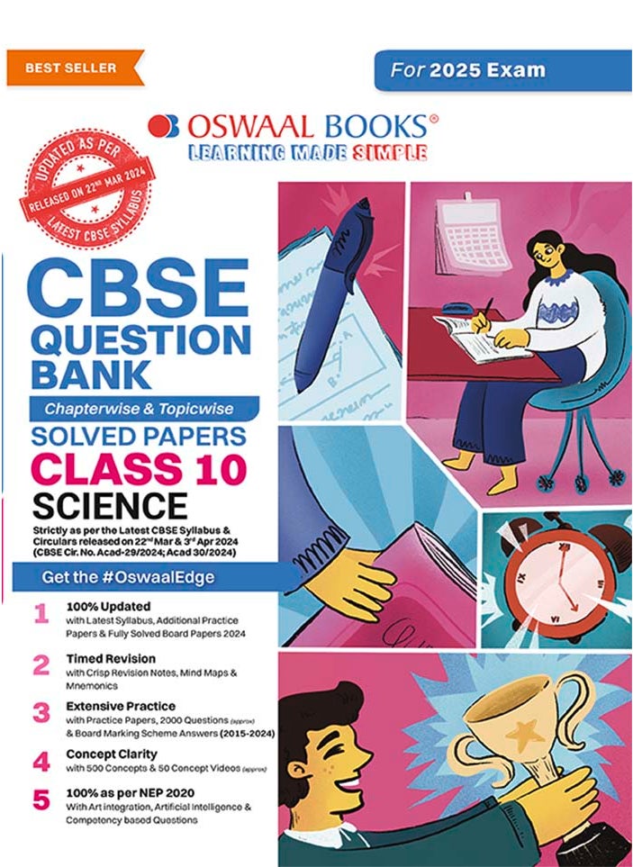 REPRO BOOKS LIMITED - Oswaal CBSE Question Bank Class 10 Science, Chapterwise and Topicwise Solved Papers For Board Exams 2025 - Image 1
