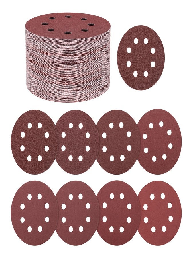 Kozelo 120 Pack Sanding Disc Kit 5 Inch 60/80/100/120/180/240/320/400/600 Grit 8 Hole Hook and Loop Random Orbital Sandpaper for Drywall Sander Wood Metal - Image 1
