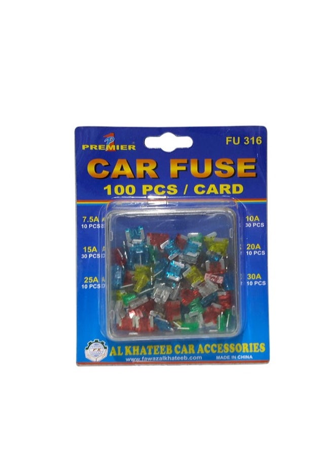 Al Khateeb - Premier European Automotive Mini Fuses 100Pcs/Card 5A 8A 16A 25A - Image 1
