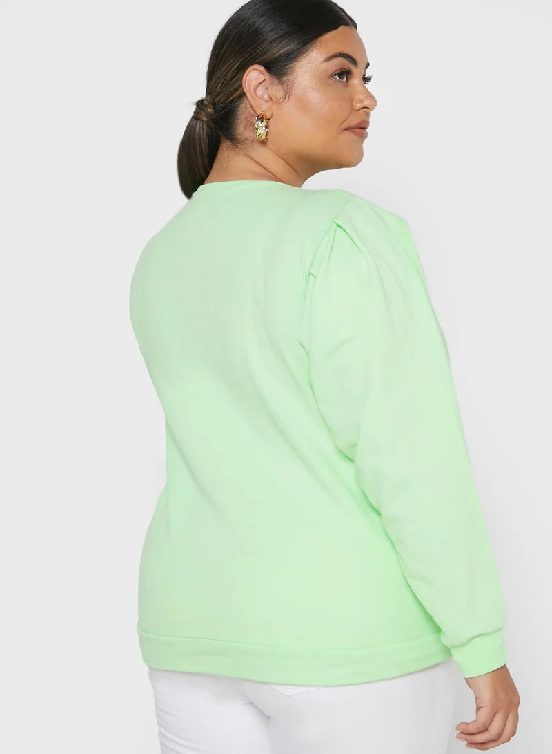 Wednesdays Girl Curve Oversized Sweatshirt