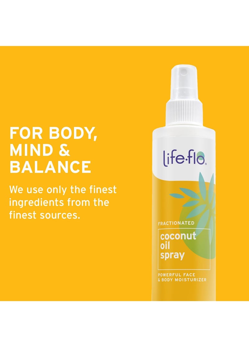 Life-flo Life-flo Fractionated Coconut Oil Spray, Refined Liquid Coconut Oil for Skin Care, Hair Care, Lightweight Moisturizer, All Skin Types, Hypoallergenic, 60-Day Guarantee, Not Tested on Animals, 8oz  - Image 4