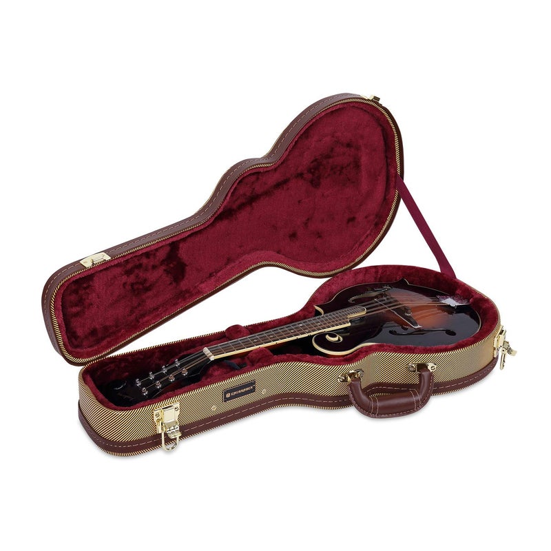 Crossrock Hard Shell Case for FStyle Mandolin in Vinyl TweedCRW620MFTW