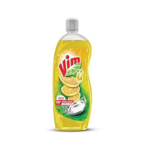 Vim Dishwash Liquid Gel Lemon|| With Lemon Fragrance|| Leaves No Residue|| Grease Cleaner For All Utensils|| 750 ml Bottle - Image 1