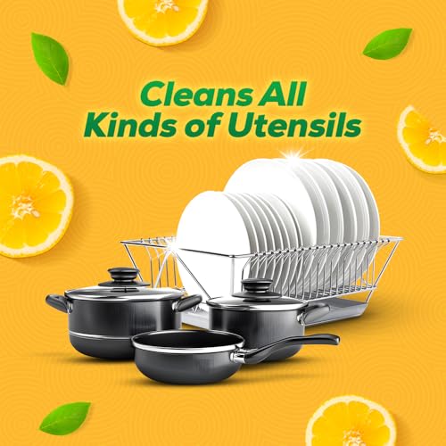Vim Dishwash Liquid Gel Lemon|| With Lemon Fragrance|| Leaves No Residue|| Grease Cleaner For All Utensils|| 750 ml Bottle - Image 5