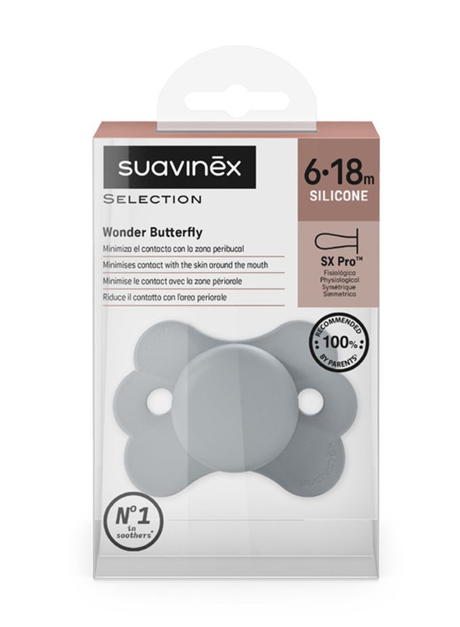 SUAVINEX زجاجة رضاعة للأطفال من بولياميد بحلمة فسيولوجية ببطء، تحاكي تجربة الرضاعة الطبيعية، 0+ أشهر 150 مل - رمادي - Image 3