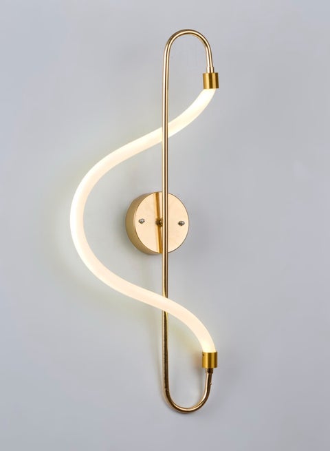 نجفة شوب ، ابليك حائط ليد ب 3 ليدات اضاءة ، مناسب لجميع الديكورات ، مصنوع من الالمونيوم ، مقاس 23*60