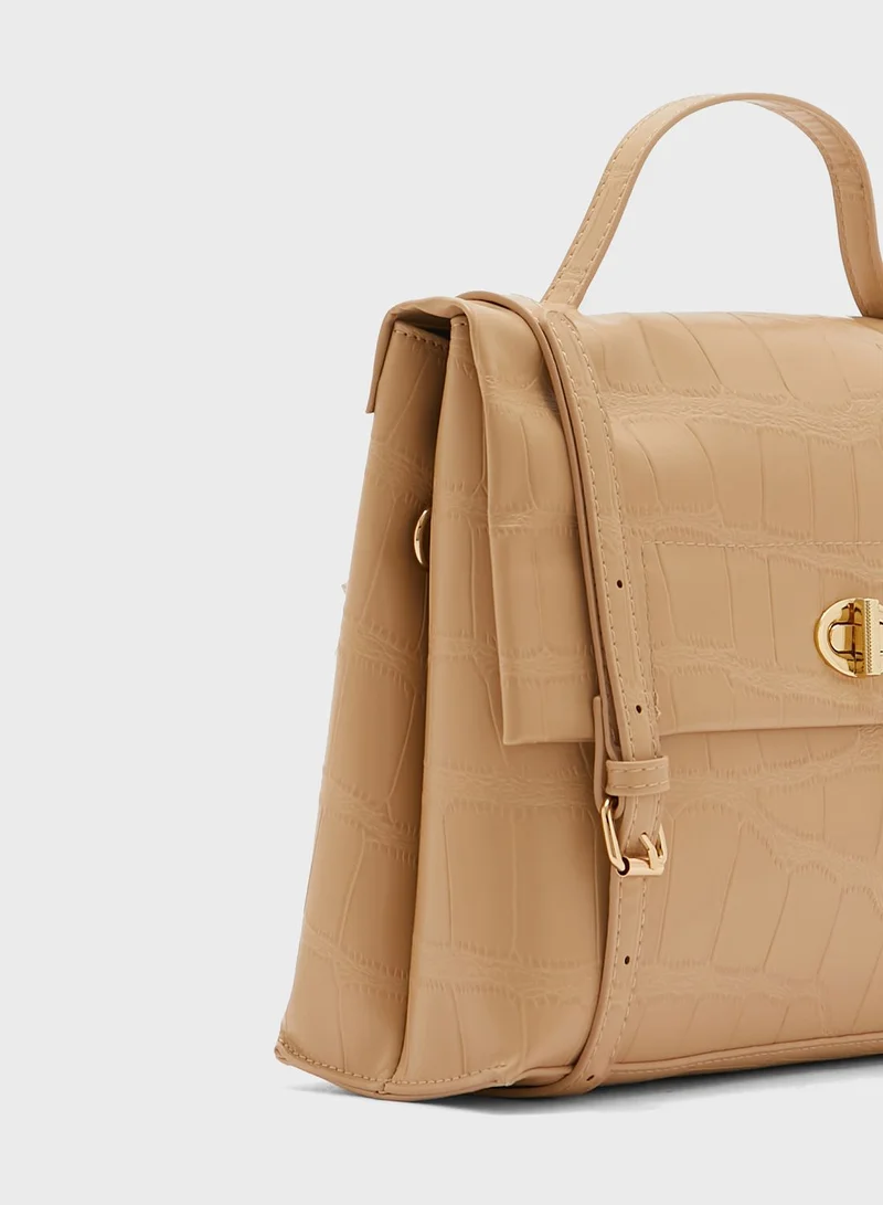 ELLA Foldover Croc Bag