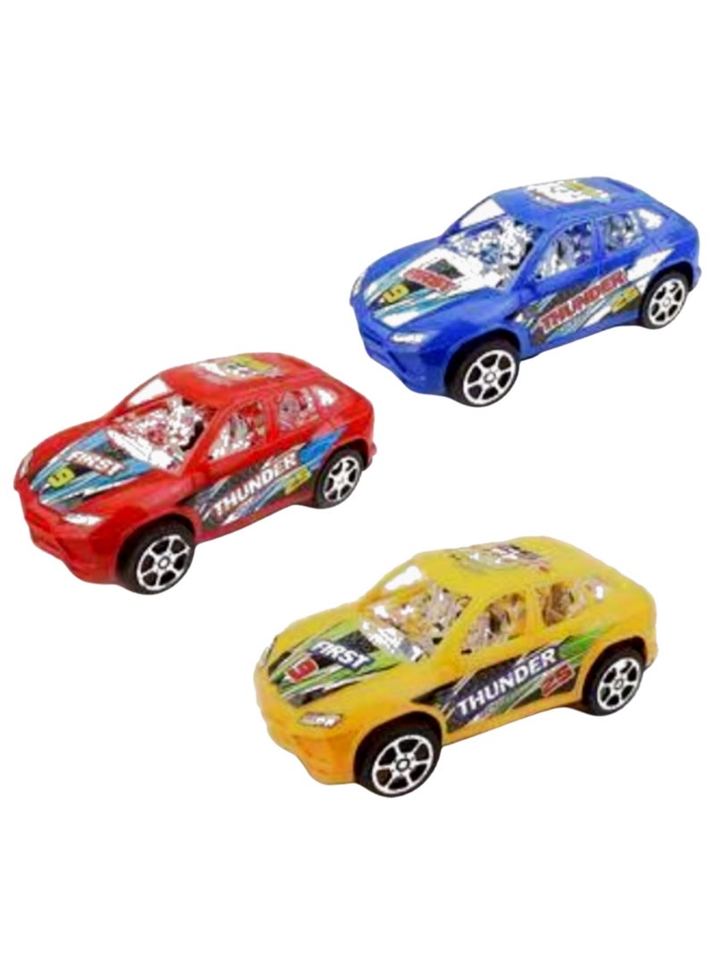 Pull Back Car For Children 3pcs