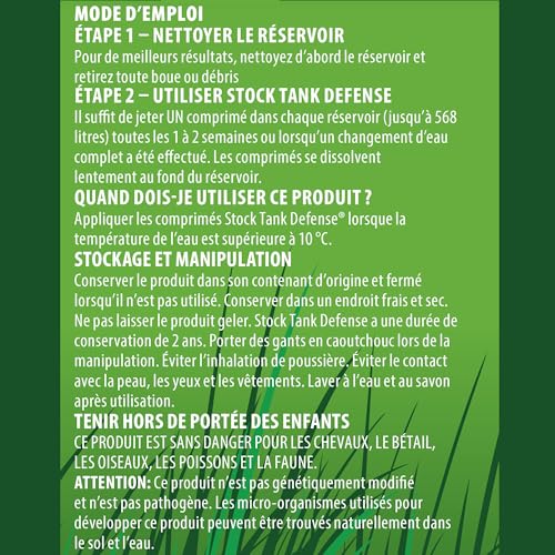 Airmax Stock Tank Defense, Livestock Water Trough Cleaner, Clean Drinking Tanks for Horse, Cattle, Goat & Chicken, Safe & Easy-to-Use Cleaning Tablet Treatment for Farming & Agricultural Use, 24 Tabs - Image 3