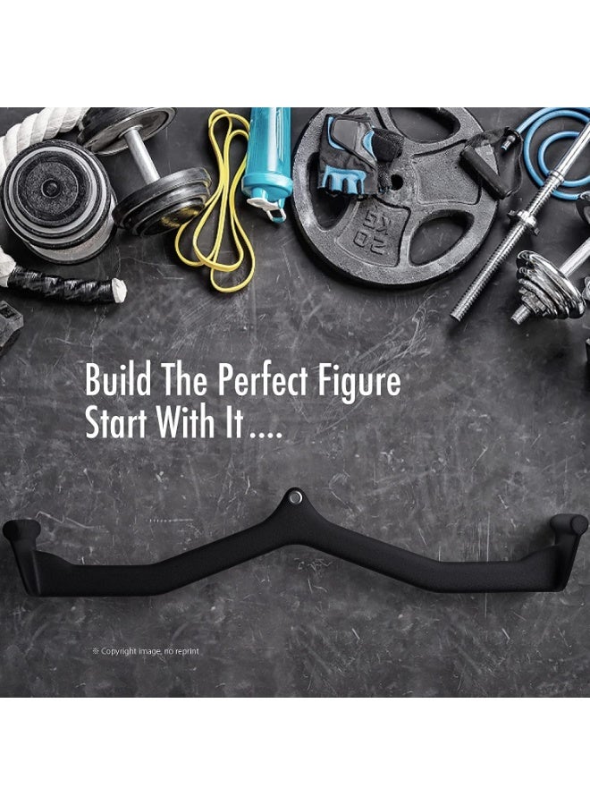 مقبض سحب علوي لجهاز الكابل LAT، بار تمرين الترايسبس والظهر والذراع، بار على شكل T وV للتمارين المنزلية والجيم، مصنوع من حديد قوي لتحمل الأوزان وتمارين القوة وبناء العضلات - Image 5