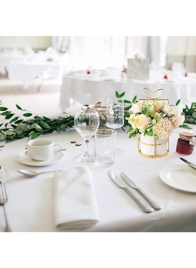 إيروريكس زهور صناعية زهور صناعية في مزهرية للمنزل زهرة الفاوانيا الحريرية مع مزهرية خزفية زرقاء نباتات صناعية صغيرة مزيفة لطاولة الزفاف المركزية طاولة بجانب السرير ديكور مكتب منزلي أبيض - Image 5