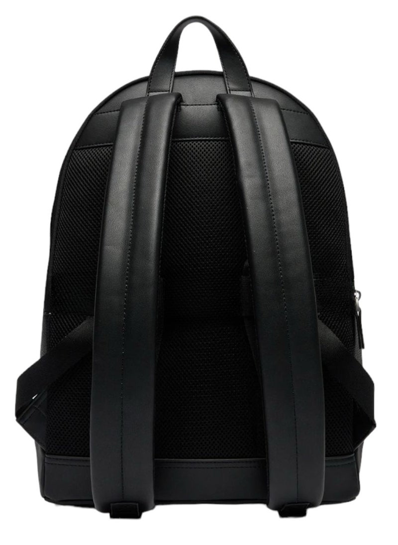 Tommy Hilfiger Plus - Tommy Hilfiger Black Leather Backpack For Men - Image 1