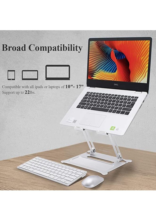 Generic Adjustable Laptop Stand for Desk, Ergonomic Portable Aluminum Laptop Desk Stand  - Image 3