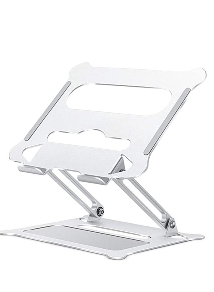 Generic Adjustable Laptop Stand for Desk, Ergonomic Portable Aluminum Laptop Desk Stand  - Image 1