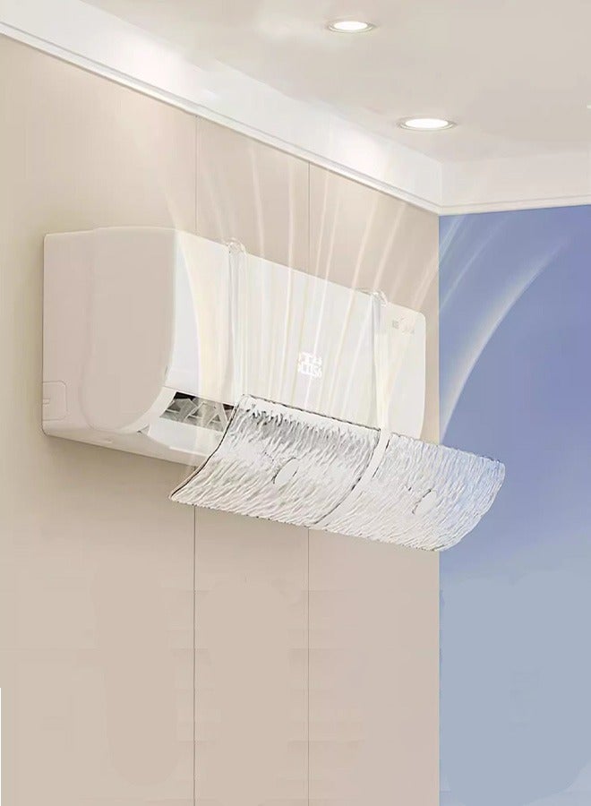 CozyNest Adjustable AC Deflector  Universal Air Conditioner Bracket with Manual Wind Control, Anti-Cold Draft Blocker for Wall Units Fits most AC - Image 2