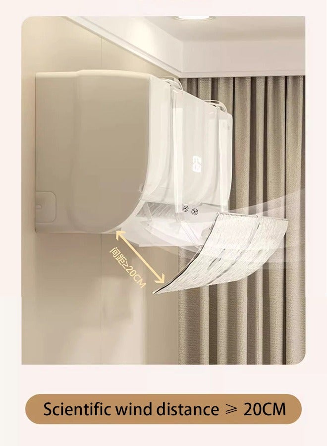 CozyNest Adjustable AC Deflector  Universal Air Conditioner Bracket with Manual Wind Control, Anti-Cold Draft Blocker for Wall Units Fits most AC - Image 4