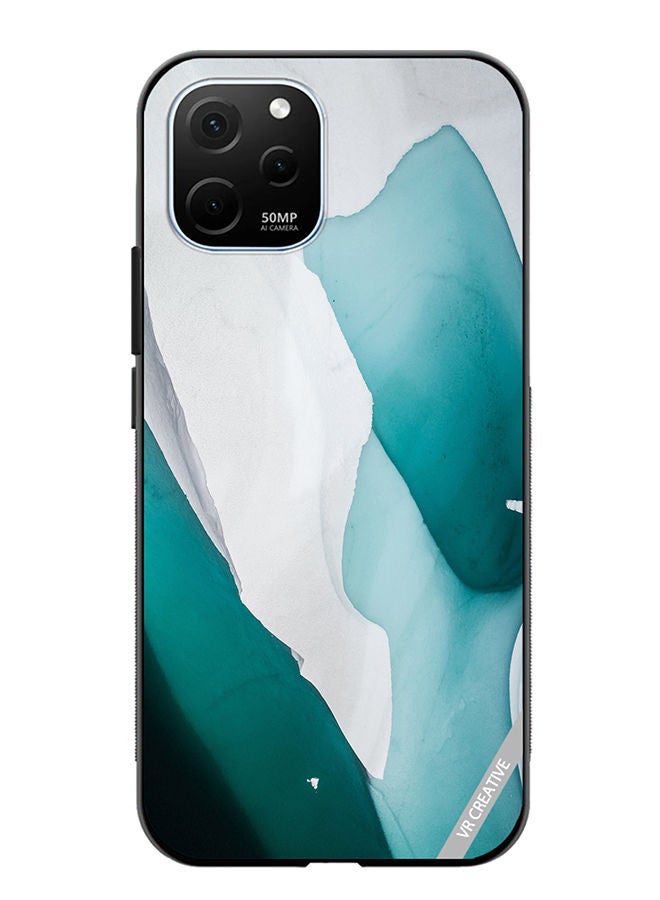 VR CREATIVE Protective Case Cover For Huawei Enjoy 50z Green Flow Design Multicolour - Image 1