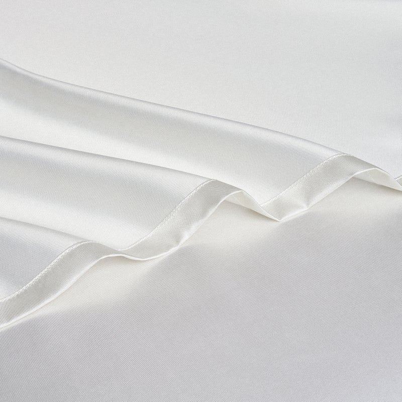 Bedding Three Piece Set Household European and American Solid Color One Piece Imitation Silk Bed Sheet Pillowcase TWIN - Image 5
