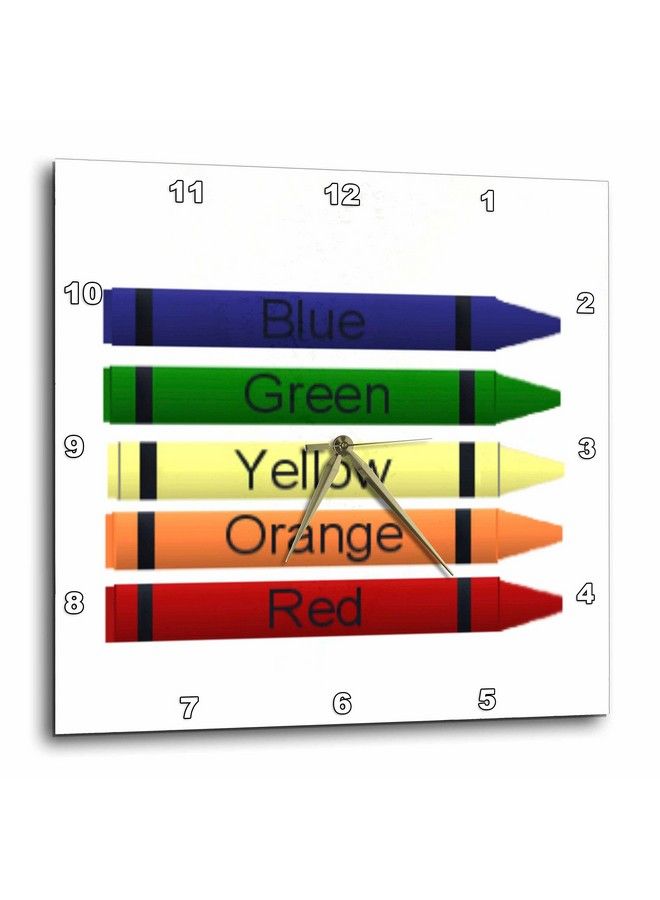 3DROSE Dpp_60761_2 Five Crayonswall Clock 13 By 13Inch - Image 5