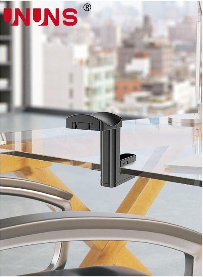 UNUNS Headphone Holder Hanger For All Headphone/Controller,Gaming Earphones Stand With 360° Rotating,Adjustable Arm Clamp,Cable Clip Organizer,Desk Compatible Beats/AirPods Max/Sony  - Image 5