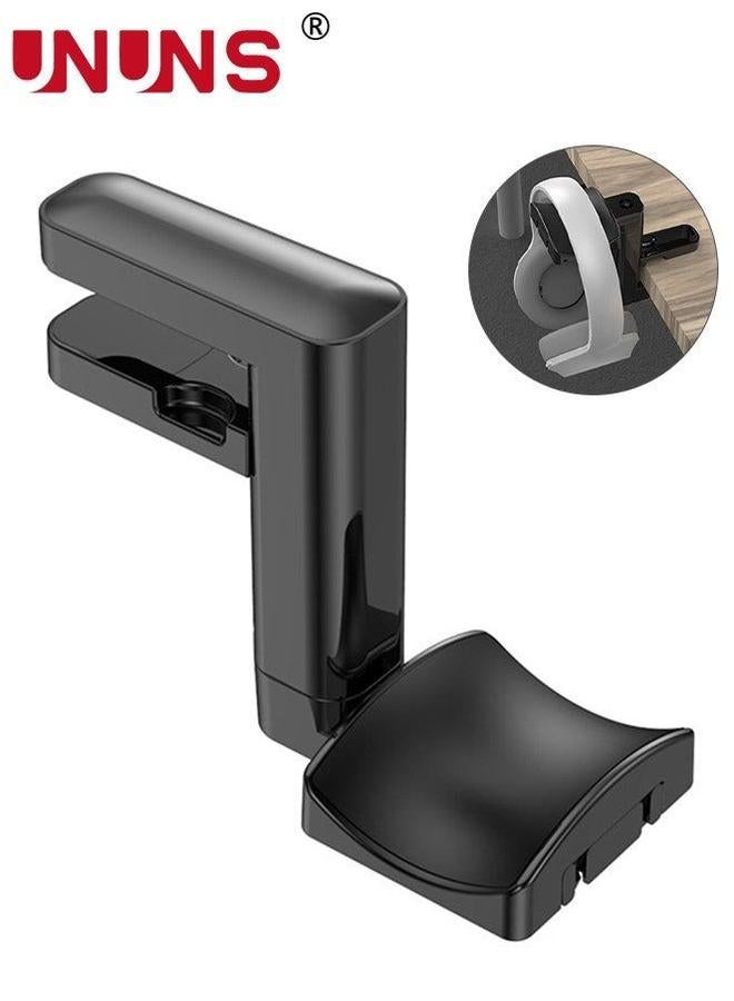 UNUNS Headphone Holder Hanger For All Headphone/Controller,Gaming Earphones Stand With 360° Rotating,Adjustable Arm Clamp,Cable Clip Organizer,Desk Compatible Beats/AirPods Max/Sony  - Image 1