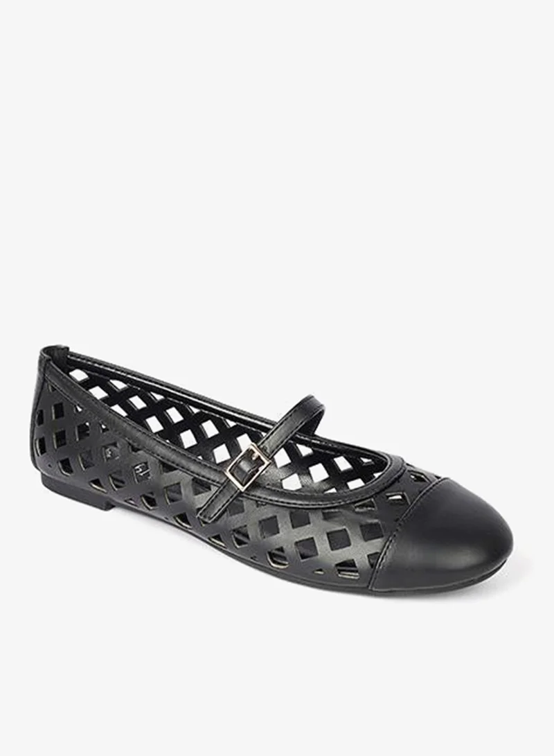 Cuple Ladies Slip-on Bellerina caged Shoes