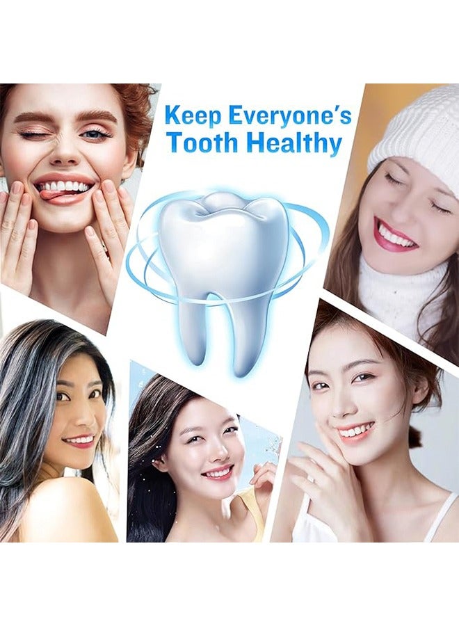 Beauenty Plaque Remover for Teeth Electric Tooth Cleaner Tartar Remover Tool 1 Replaceable Popular Toothbrush Heads Rechargeable Teeth Cleaning Kit 1 Mouth Mirror for Calculus Tarter(White) - Image 5