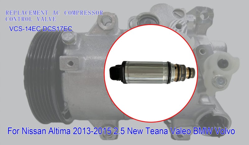 QSERON AC Compressor Control Solenoid Valve for Nissan Altima 2.5 New Teana Valeo BMW Volvo,Replacement for 2013-2018 Nissan Altima,A/C Control VCS14EC DCS17EC - Image 5